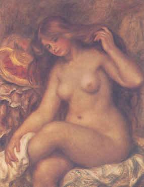 Pierre Renoir Blond Bather oil painting image
